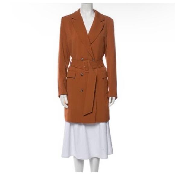 House Of Harlow 1960 size small ginger brown jacket double breasted - Picture 2 of 6